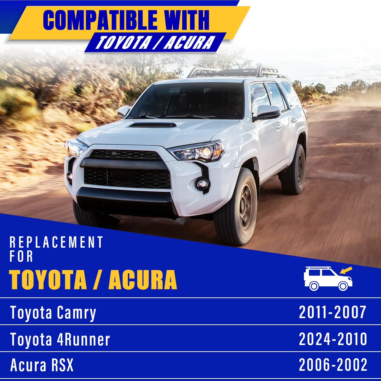 Rooppa wipers installed on Toyota Camry windshield showing correct fit benefit
