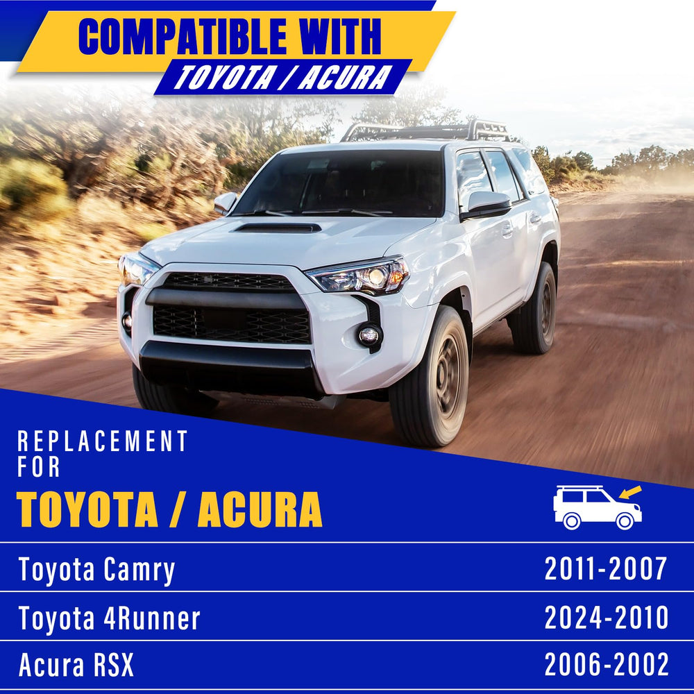 Rooppa wipers installed on Toyota Camry windshield showing correct fit benefit