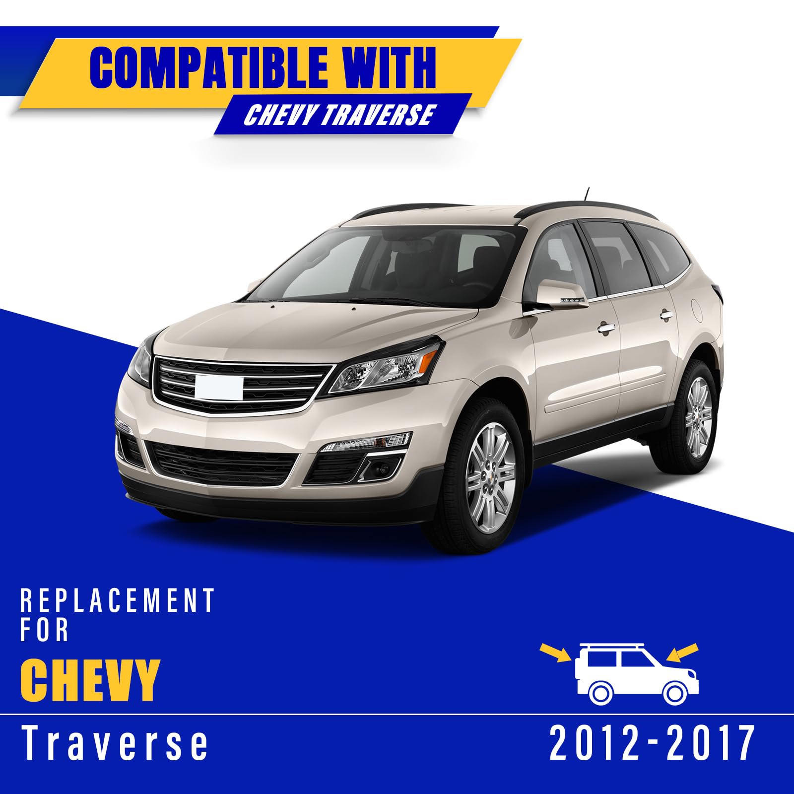 Rooppa installed on Chevrolet Traverse windshield improving visibility