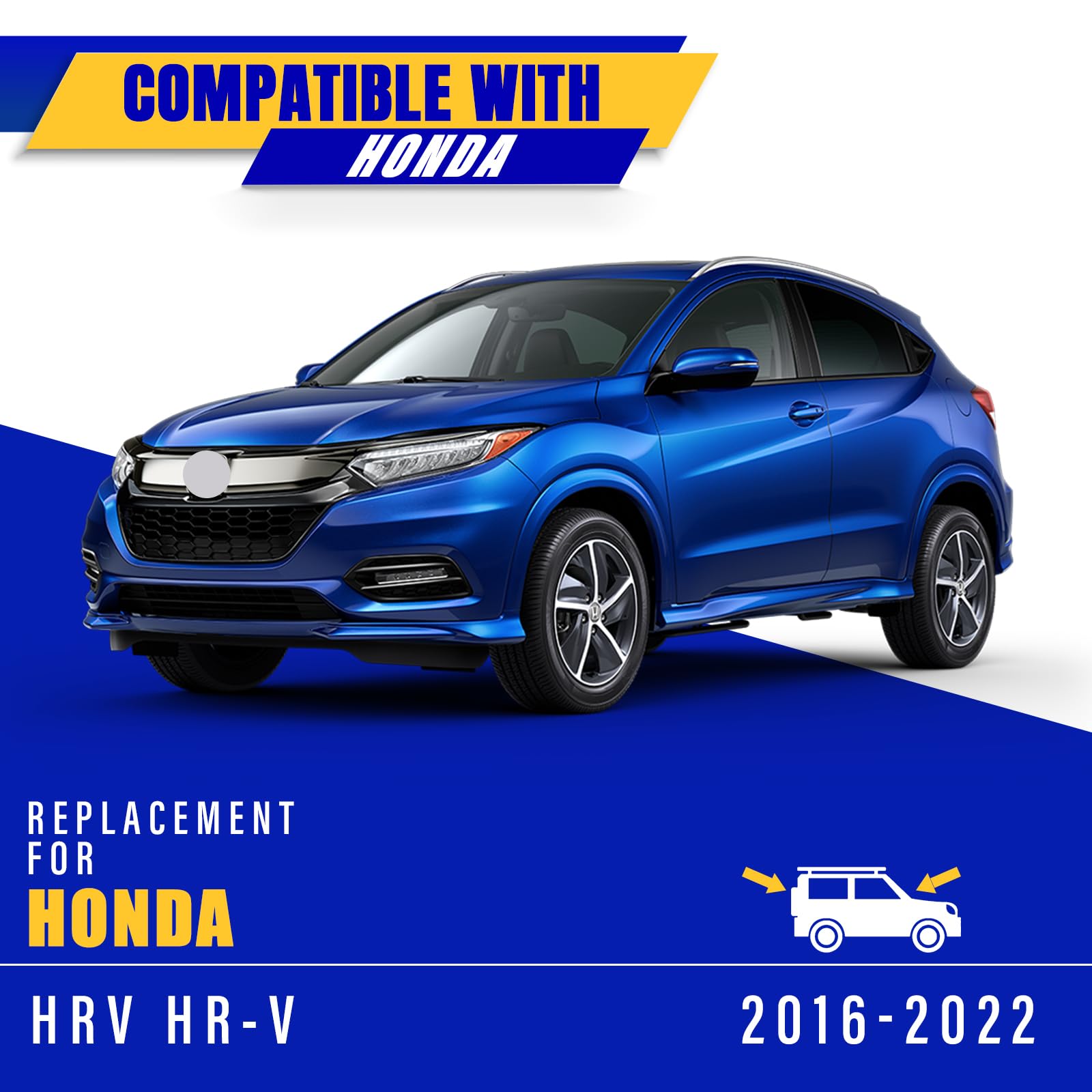Rooppa blade installed on Honda HR-V driver side, improving windshield visibility