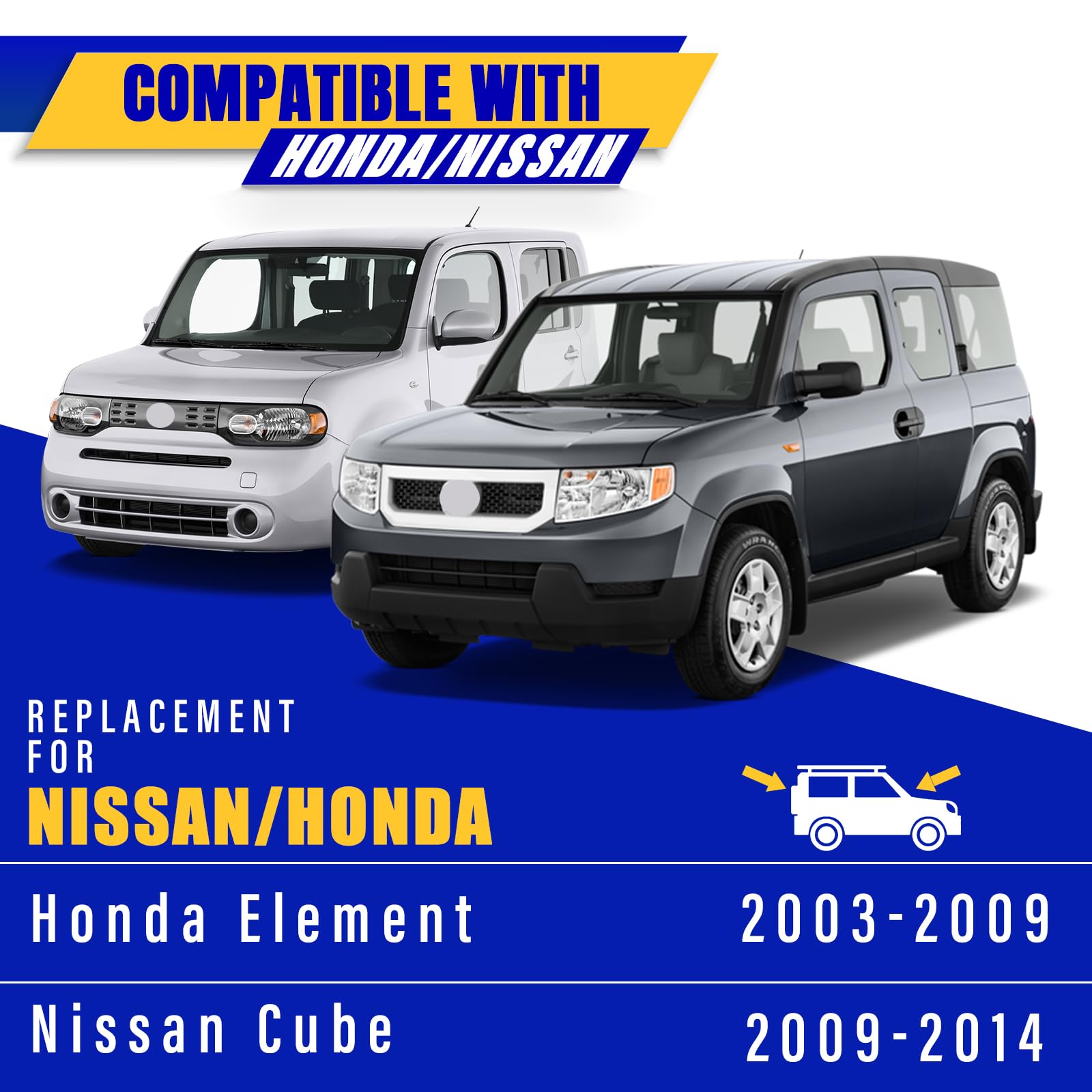 Rooppa blade installed on Nissan Cube windshield providing quiet weather clearing