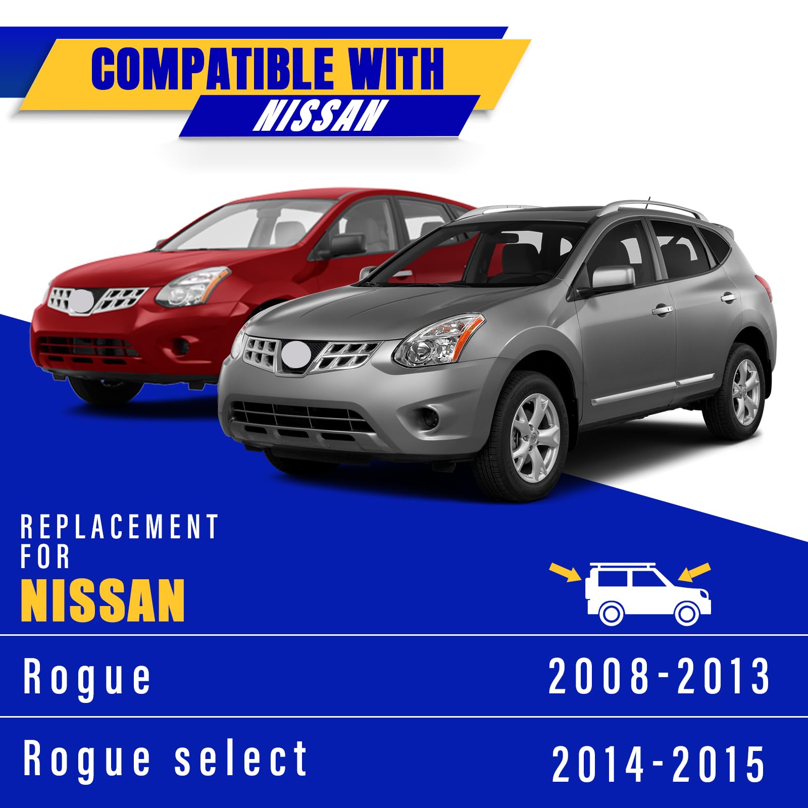 Rooppa blades installed on Nissan Rogue windshield for clear view