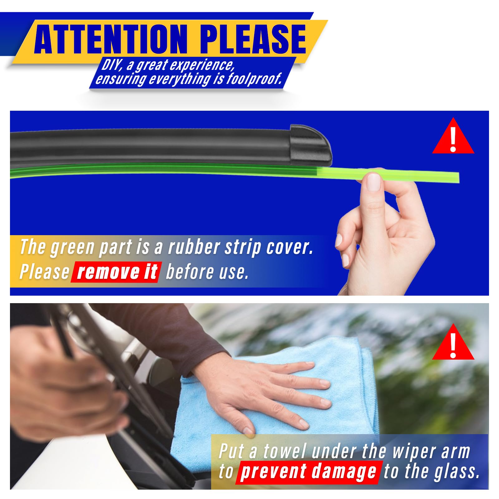 Rooppa blades on a rainy road emphasizing reliable clearing and safer vision in wet weather benefit