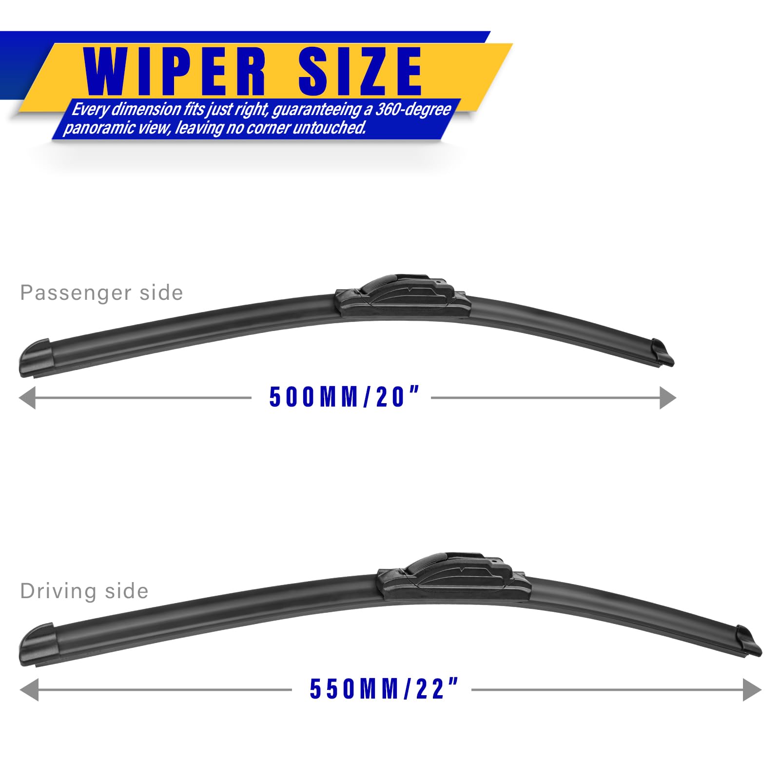 Rooppa close-up of rubber wiping edge highlighting smooth streak-free contact and improved clearing