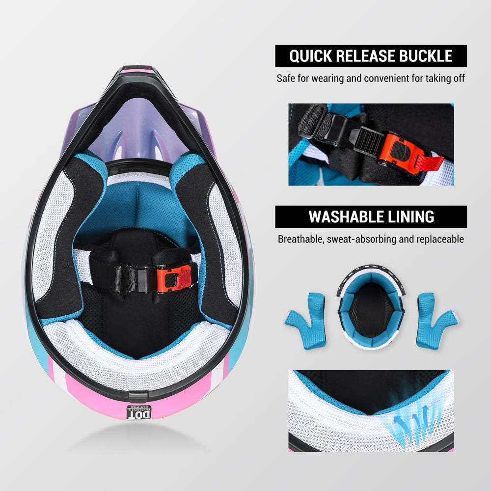 ROOZO anti-fog goggles and breathable gloves included for complete kit
