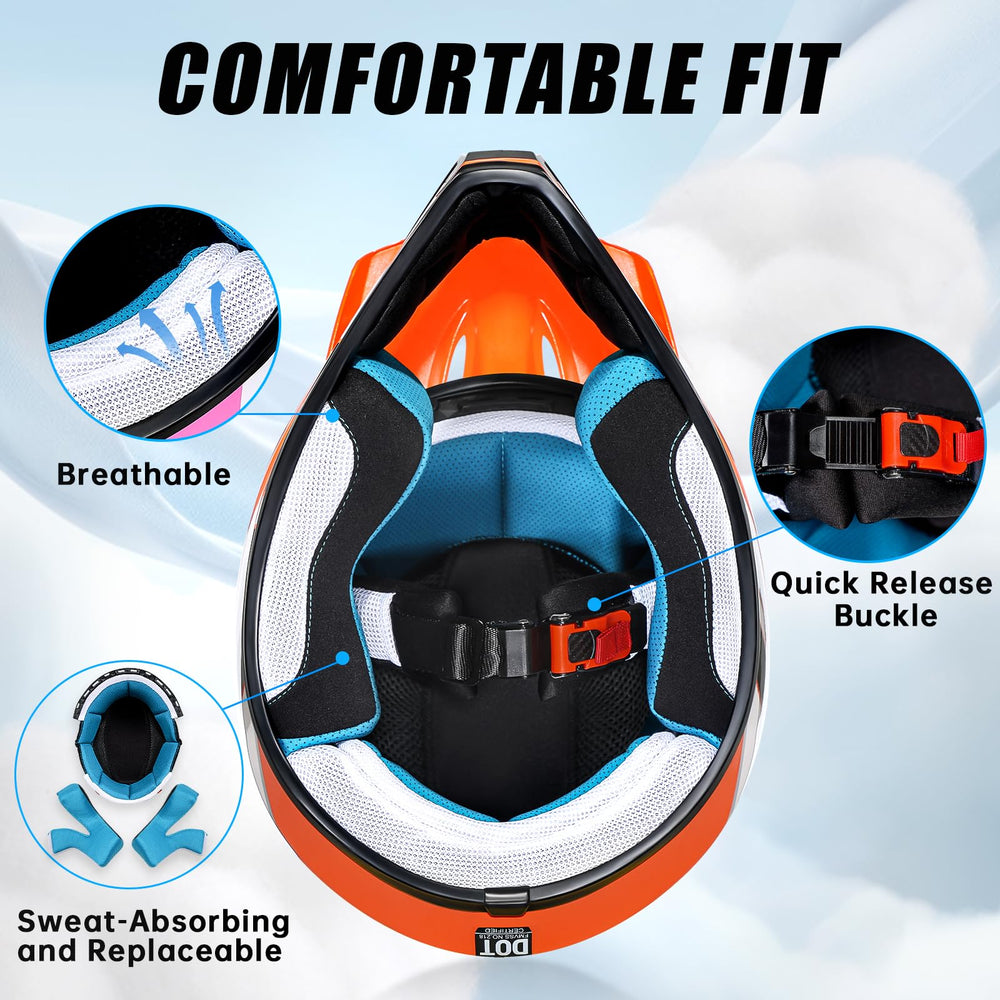 ROOZO removable inner padding and EPS liner for washable comfort