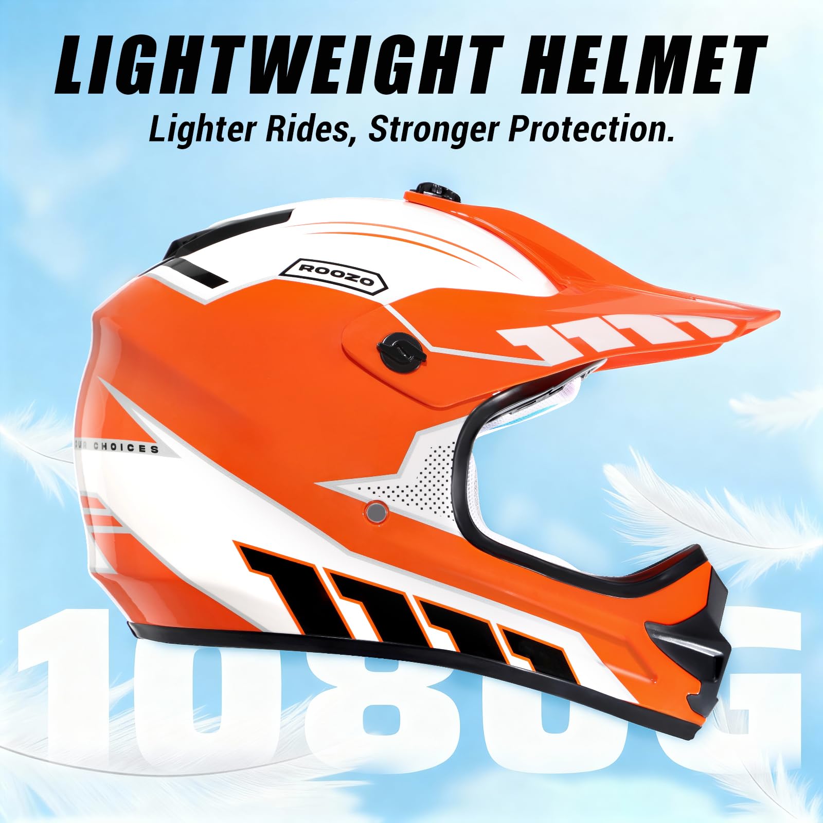 ROOZO side profile highlighting quick-release chin strap for safety