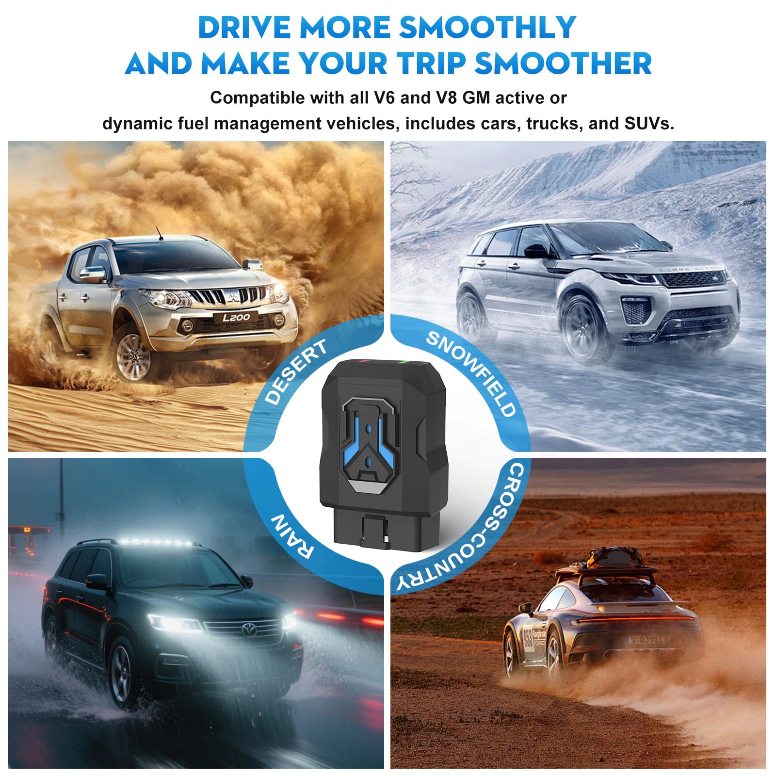 ROPODE AFM disabler in truck on road showing smoother driving experience benefit