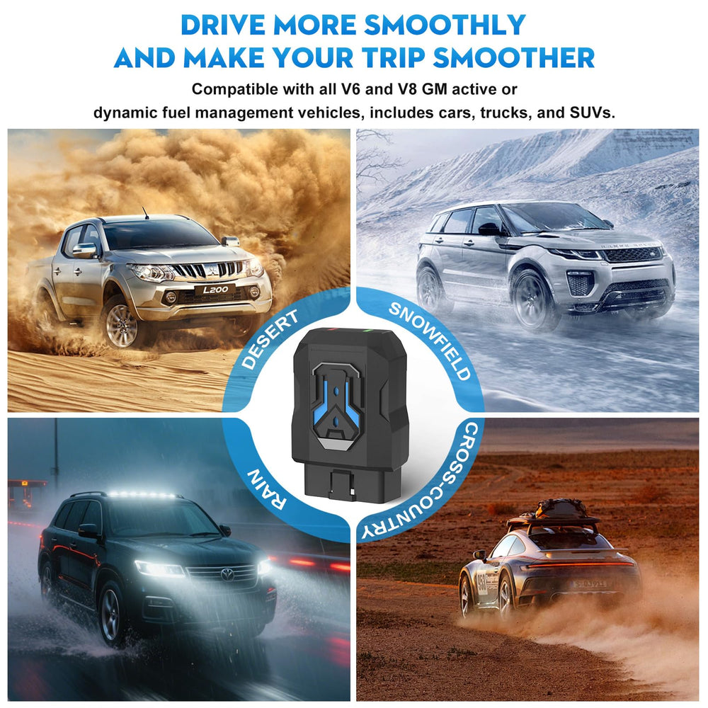ROPODE AFM disabler in truck on road showing smoother driving experience benefit