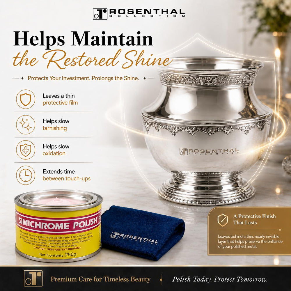 Rosenthal Collection in a garage scene with tools and car trim, ideal for automotive restoration