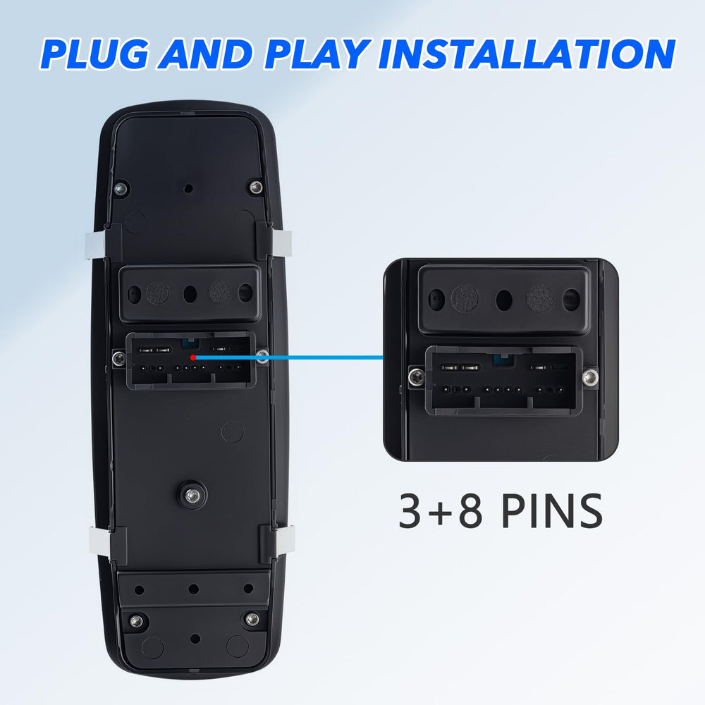 ROSY PIXEL switch installed in door panel restoring full window and lock control