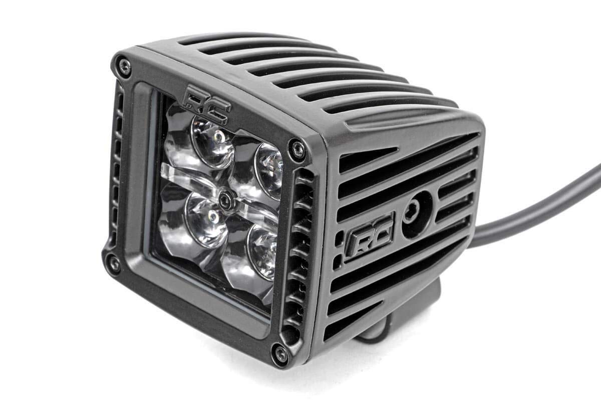 Rough Country amber DRL ring illuminated showing daytime visibility and stylish accent