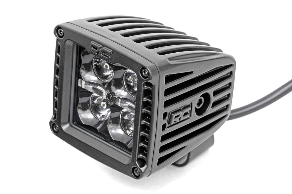 Rough Country amber DRL ring illuminated showing daytime visibility and stylish accent
