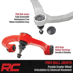 Rough Country installed on truck suspension demonstrating lift compatibility and fitment