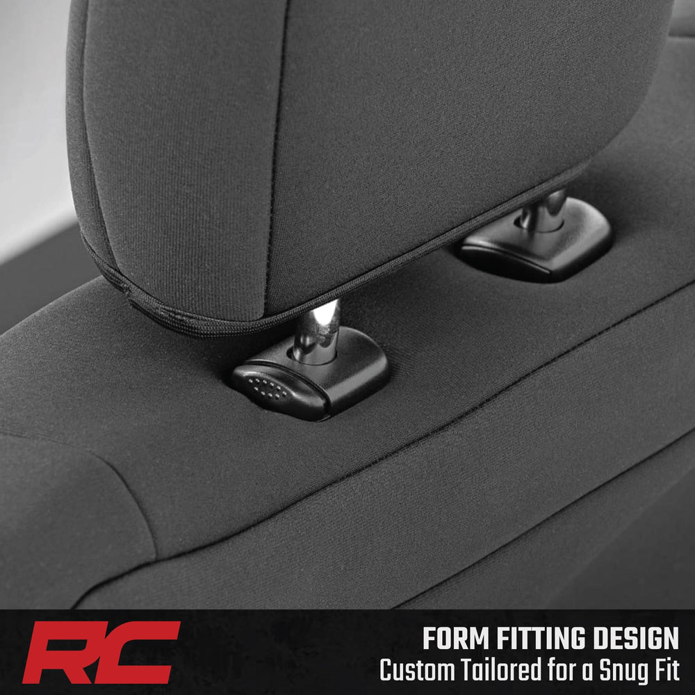 Rough Country attachment straps under seat showing secure anti-slip benefit