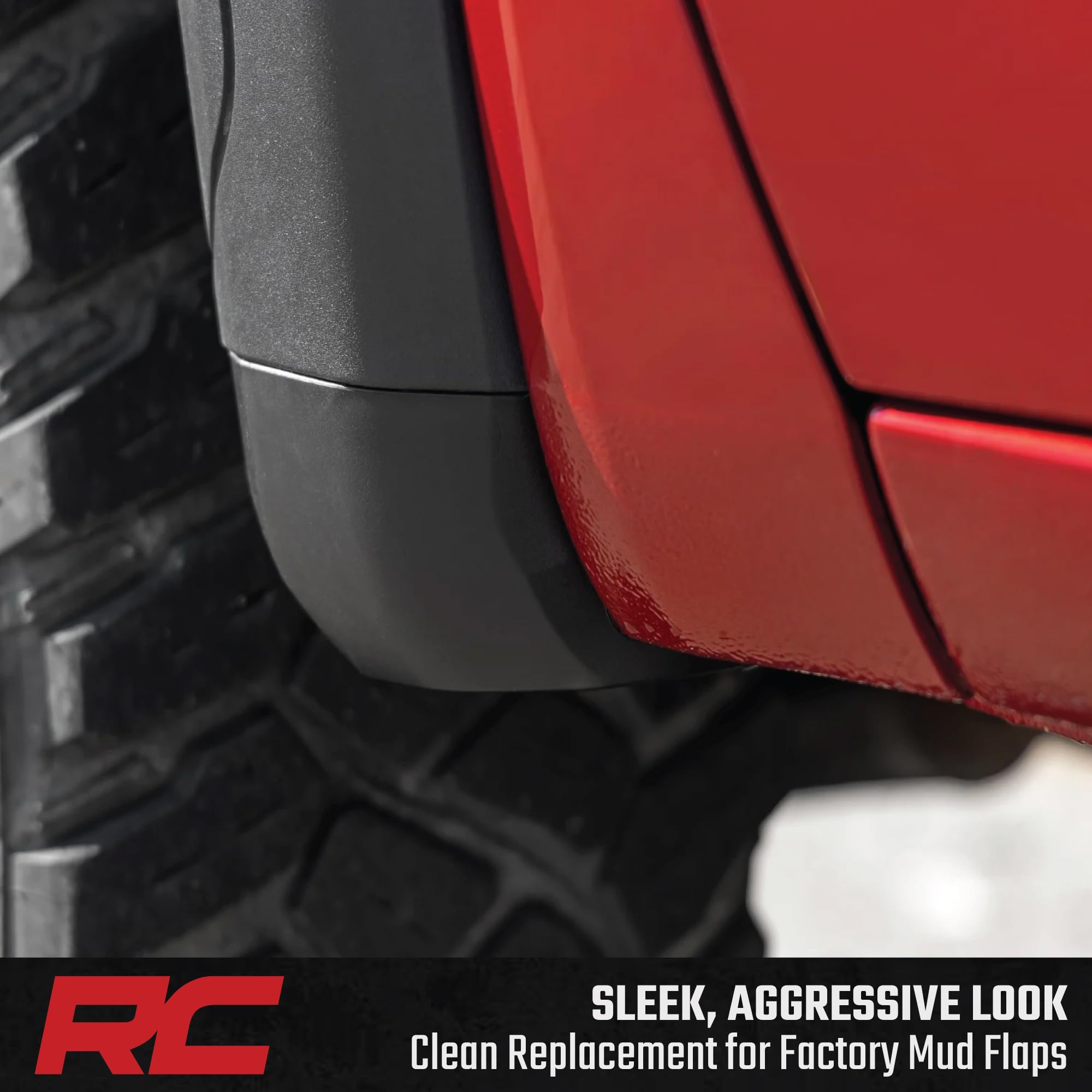 Rough Country before and after images showing gap removal and nicer wheelwell finish