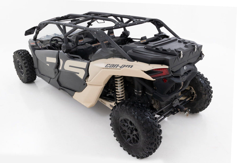 Rough Country open cargo box interior showing 45-gallon capacity and organized storage