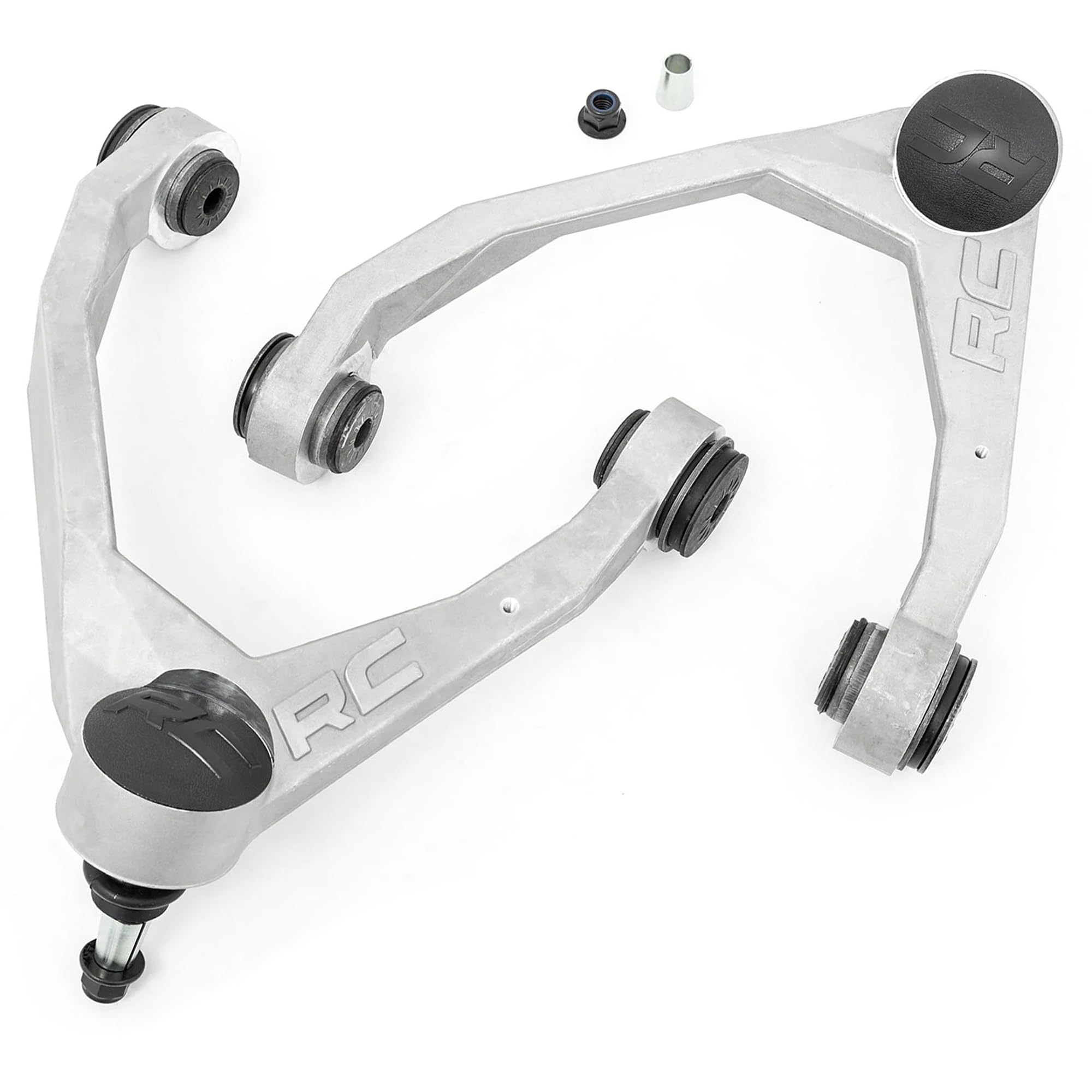 Rough Country front view of forged upper control arm showing solid one-piece strength