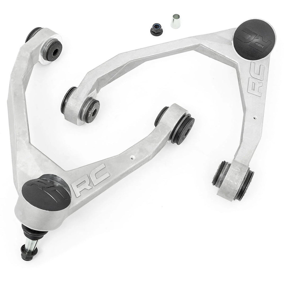Rough Country front view of forged upper control arm showing solid one-piece strength