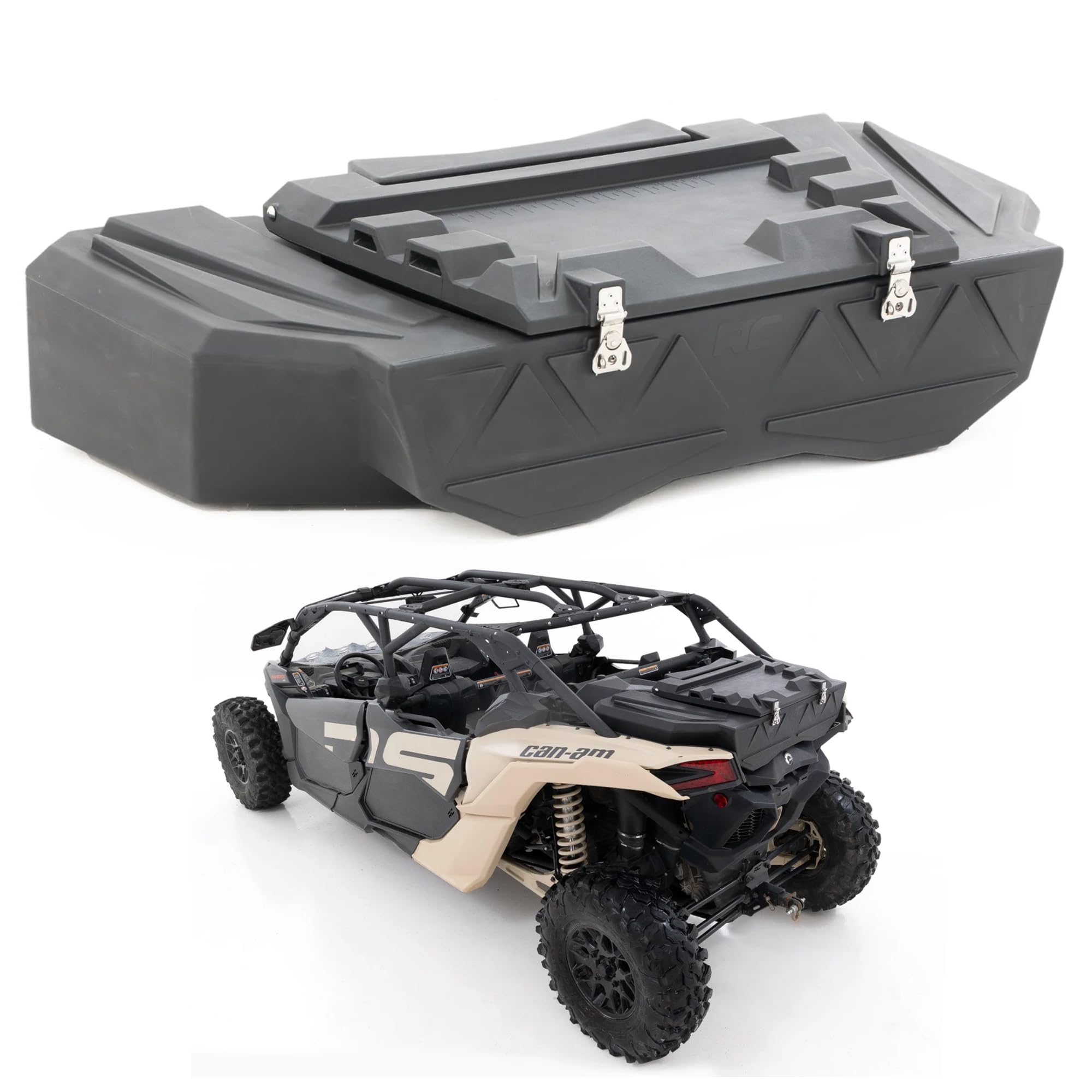 Rough Country front view mounted on Maverick X3 showing clean fit and protection