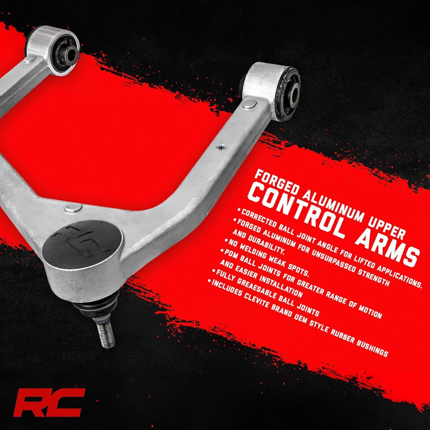 Rough Country packaged kit with bolts and instructions showing complete bolt-on hardware