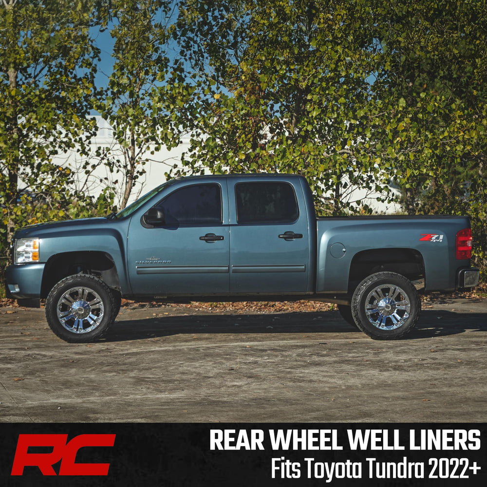 Rough Country profile side view on truck showing scale and seamless fit