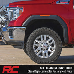 Rough Country rear panel fitted on Sierra rear wheelwell for seamless look and tire space
