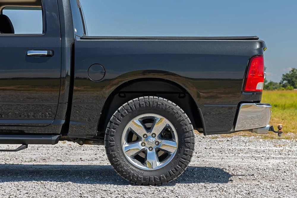 Rough Country side profile of installed liners showing clean finished rear look