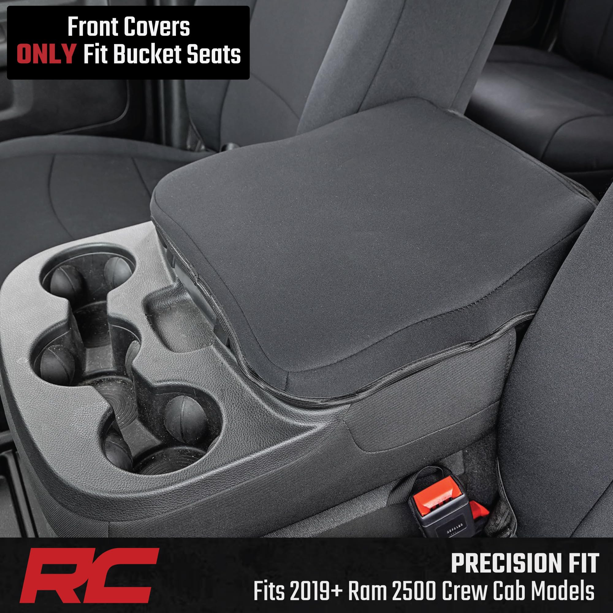 Rough Country foam padding cross-section for added seat comfort