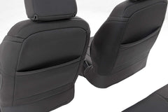 Rough Country headrest stitching detail showing durable seams and finish