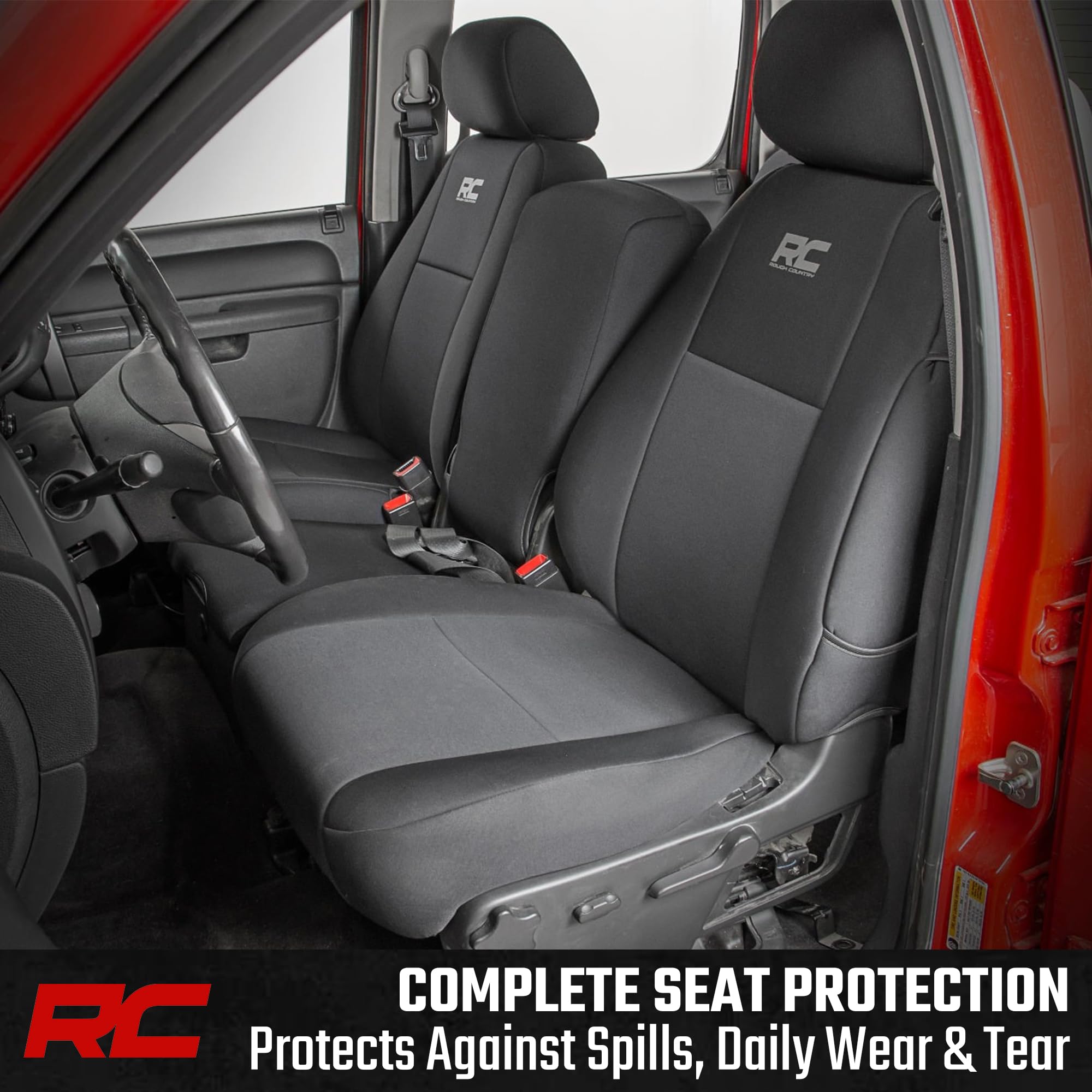 Rough Country rear seat covers full set protecting rear armrest models