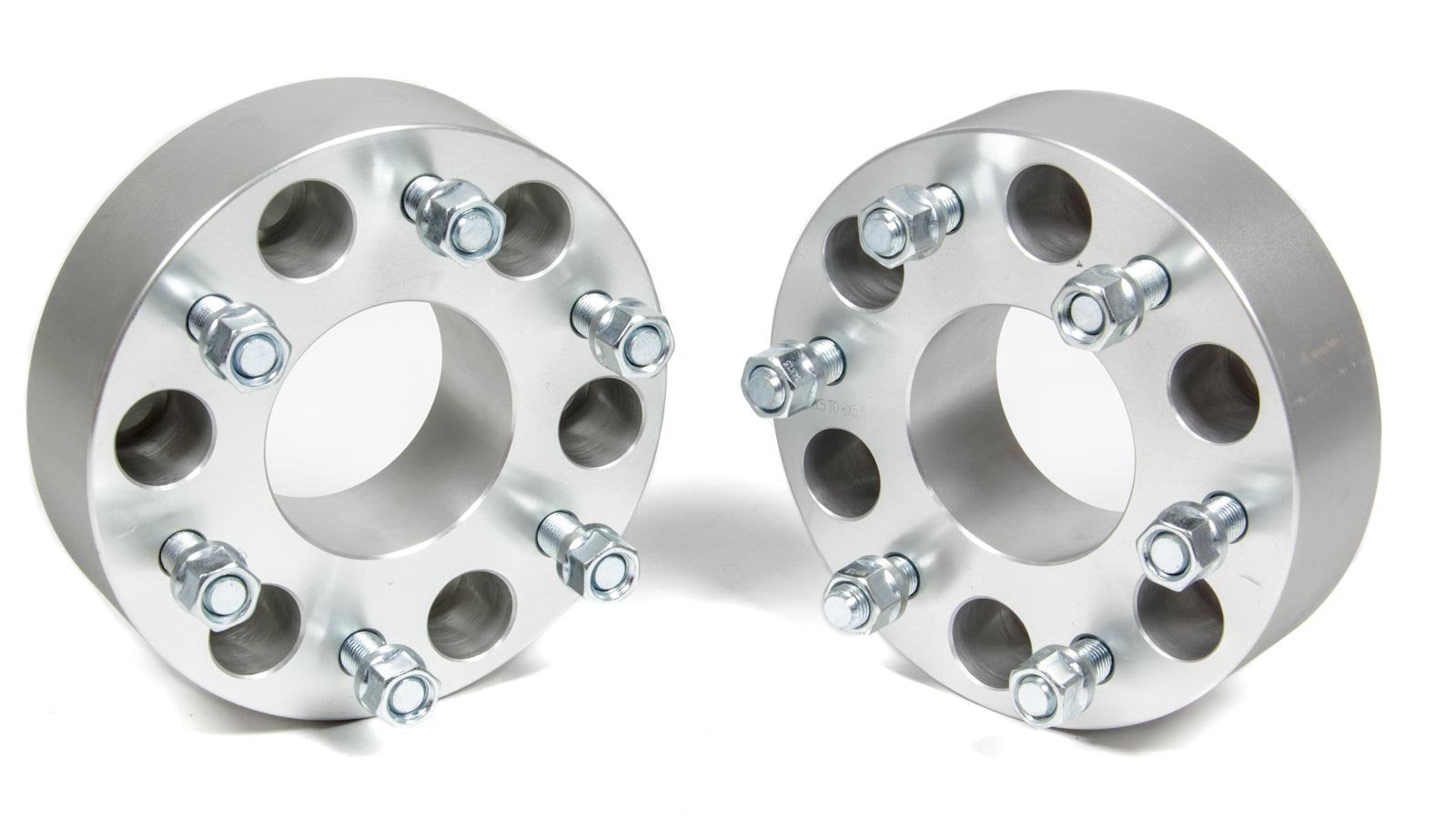 Rough Country wheel spacer front view showing two-inch width and fitment benefit