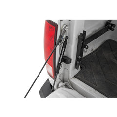 Rough Country front view of tailgate assist showing robust design and smoother lowering