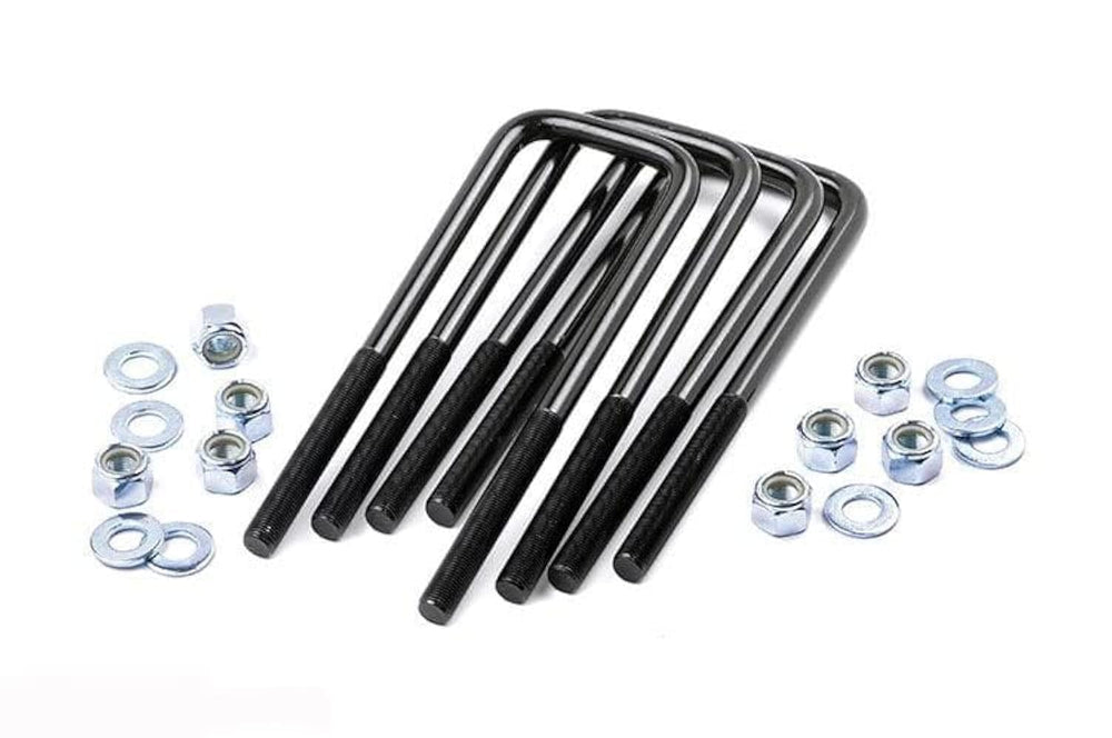 Rough Country U-bolt front view showing durable e-coating and corrosion protection