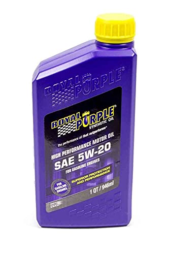 Royal Purple pouring oil into engine bay demonstrating easy use and protection