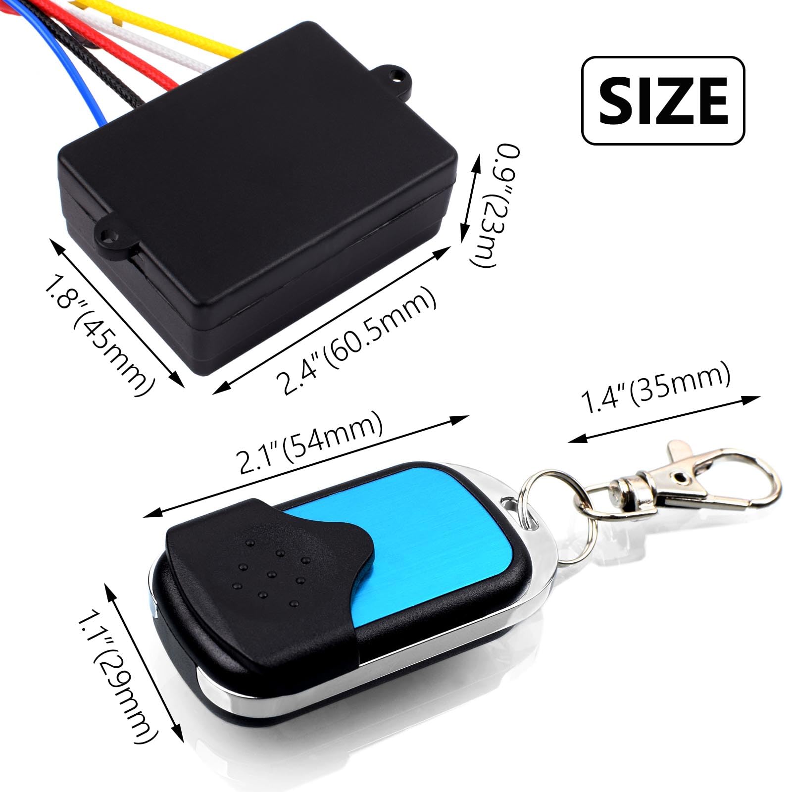 Royitay remote back open battery compartment showing quick battery change