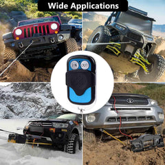 Royitay remote handset front with buttons for safe remote winch control