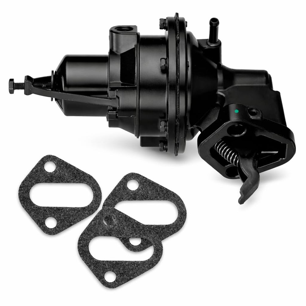 RPS fuel pump front view showing mounting flanges and gasket for easy replacement