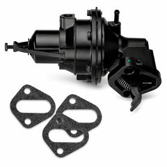 RPS fuel pump front view showing mounting flanges and gasket for easy replacement