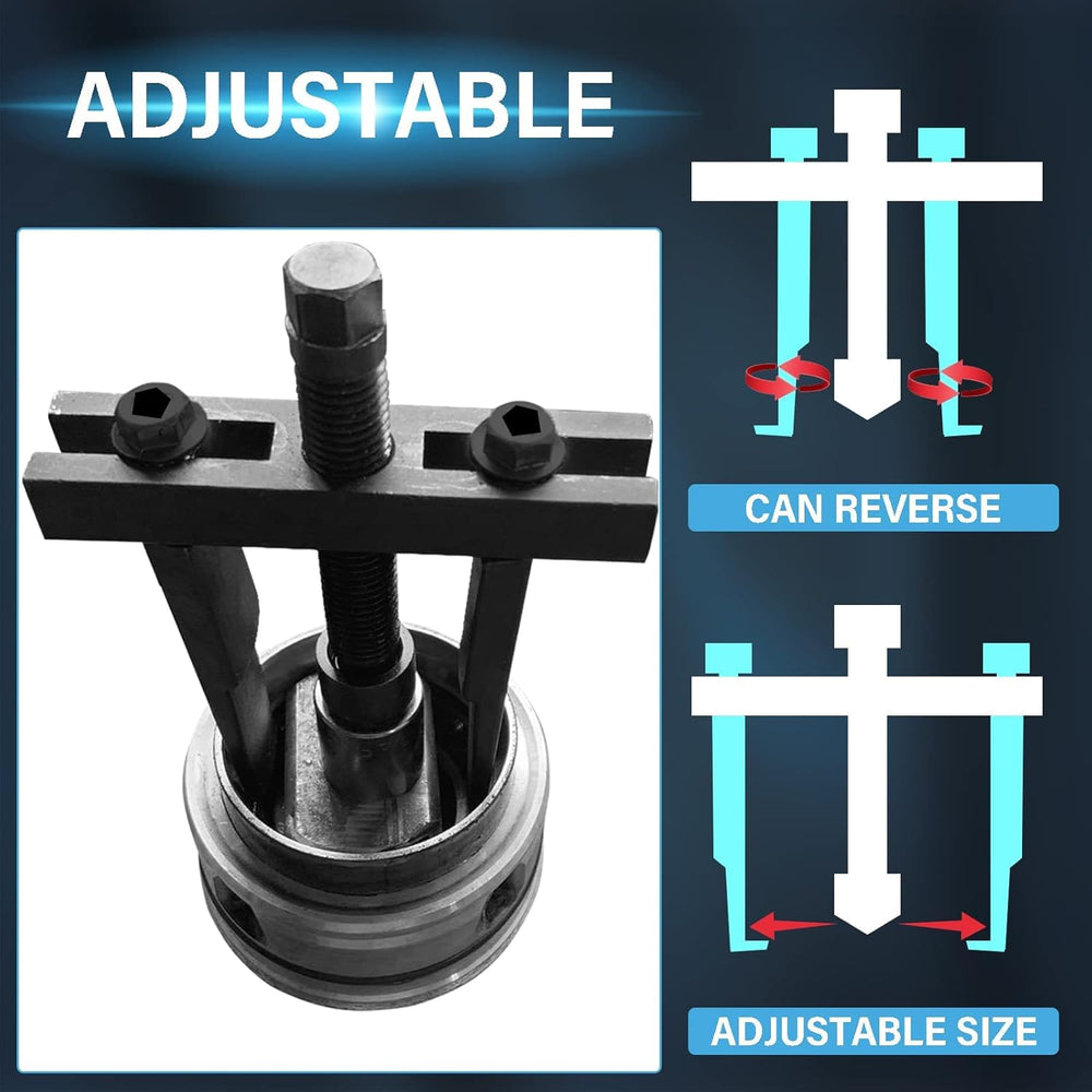 RSYEKU puller next to ruler showing 30–90mm adjustable span