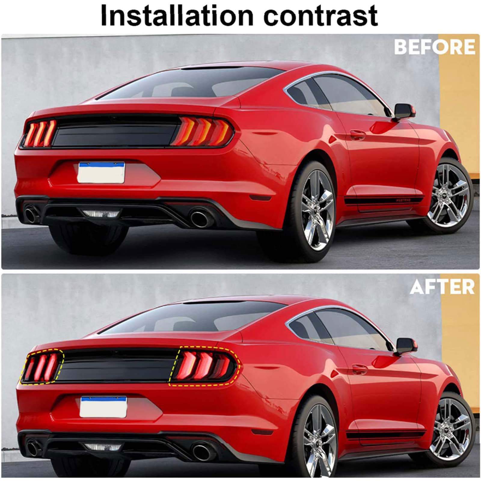 RT-TCZ side angle showing exact fitment on tail light benefit