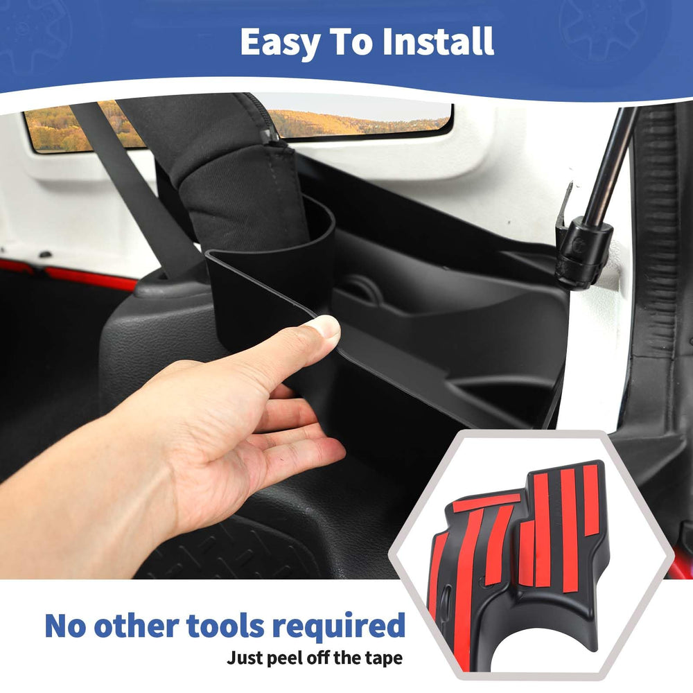 RT-TCZ tray next to hand showing size and easy-access benefit