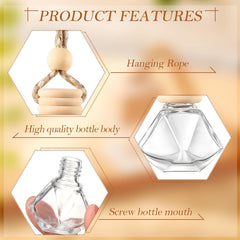 Rtteri filled hanging bottle in a car showing discreet fragrance use