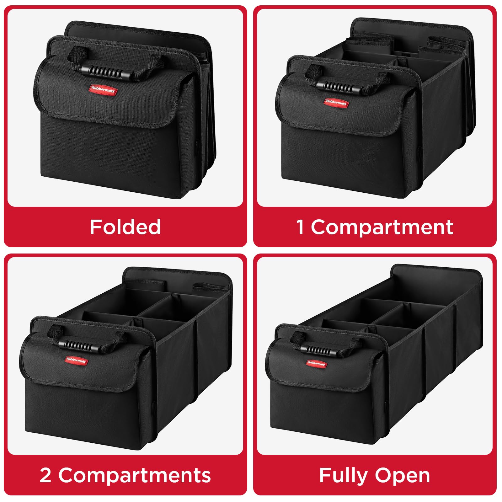 Rubbermaid reinforced stitching detail illustrating durable construction for heavy-use reliability