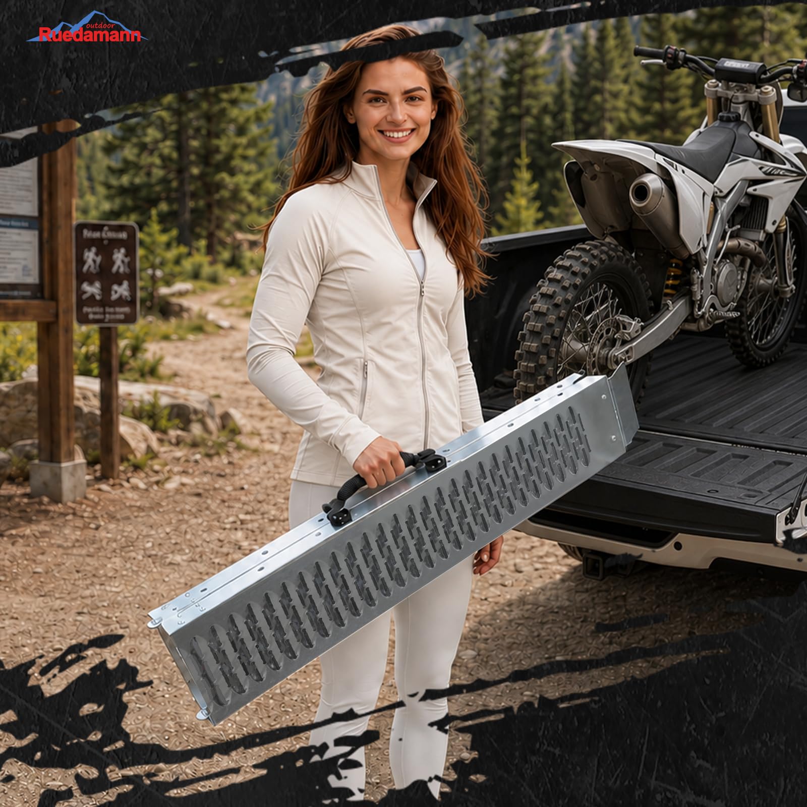 Ruedamann safety straps and gloves included for safer, more secure loading