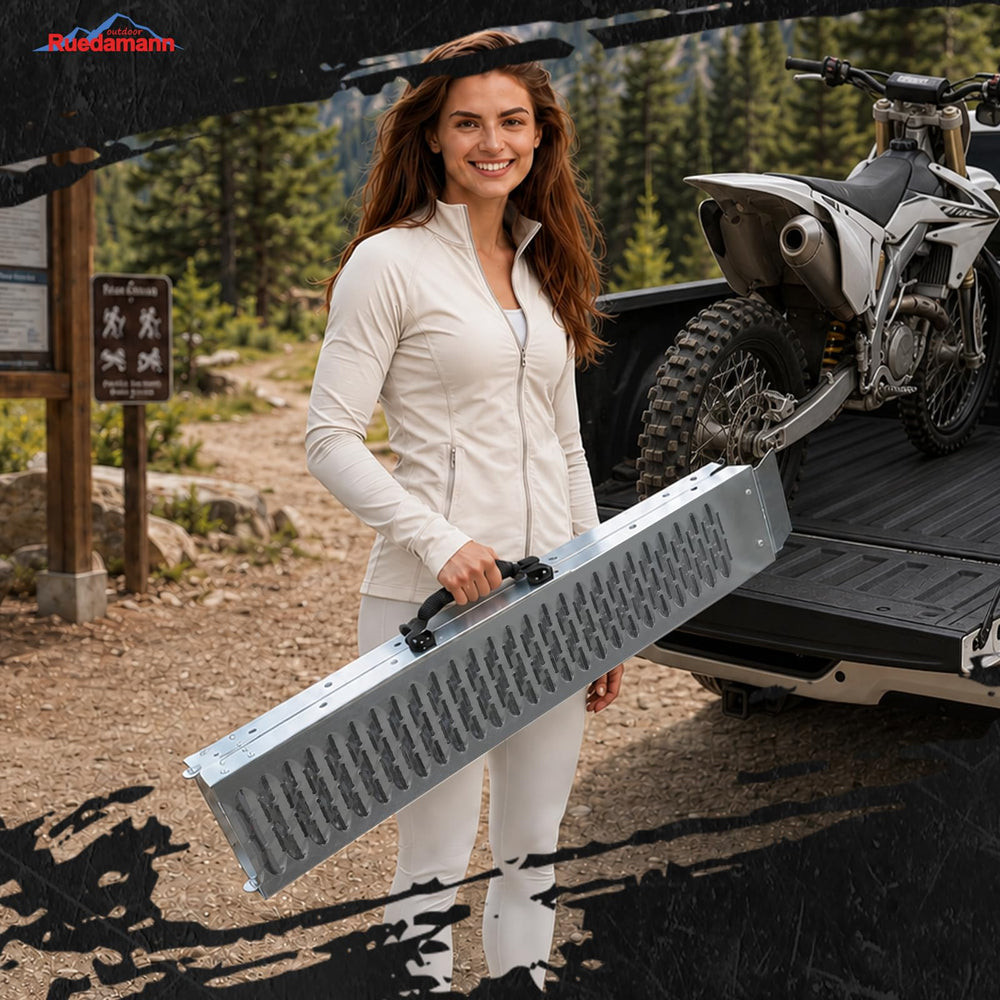 Ruedamann safety straps and gloves included for safer, more secure loading