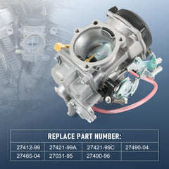RUIANOMG carburetor installed on Sportster showing restored throttle response
