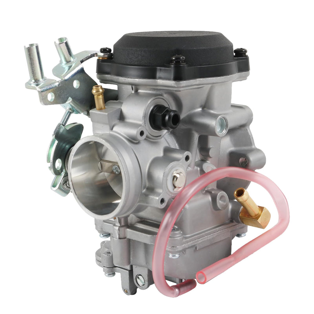 RUIANOMG carburetor beside ruler indicating accurate sizing benefit