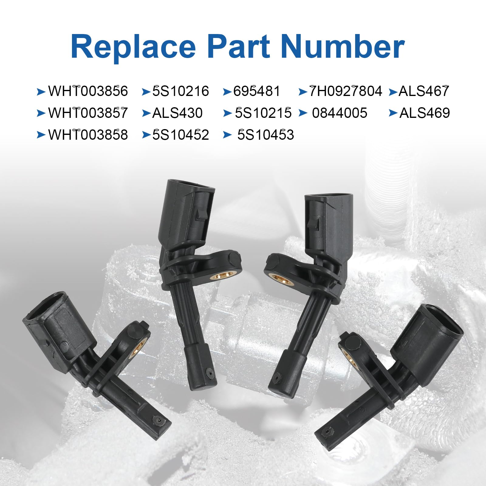 RUIANOMG set labeled front and rear sensors for matching wheel positions benefit