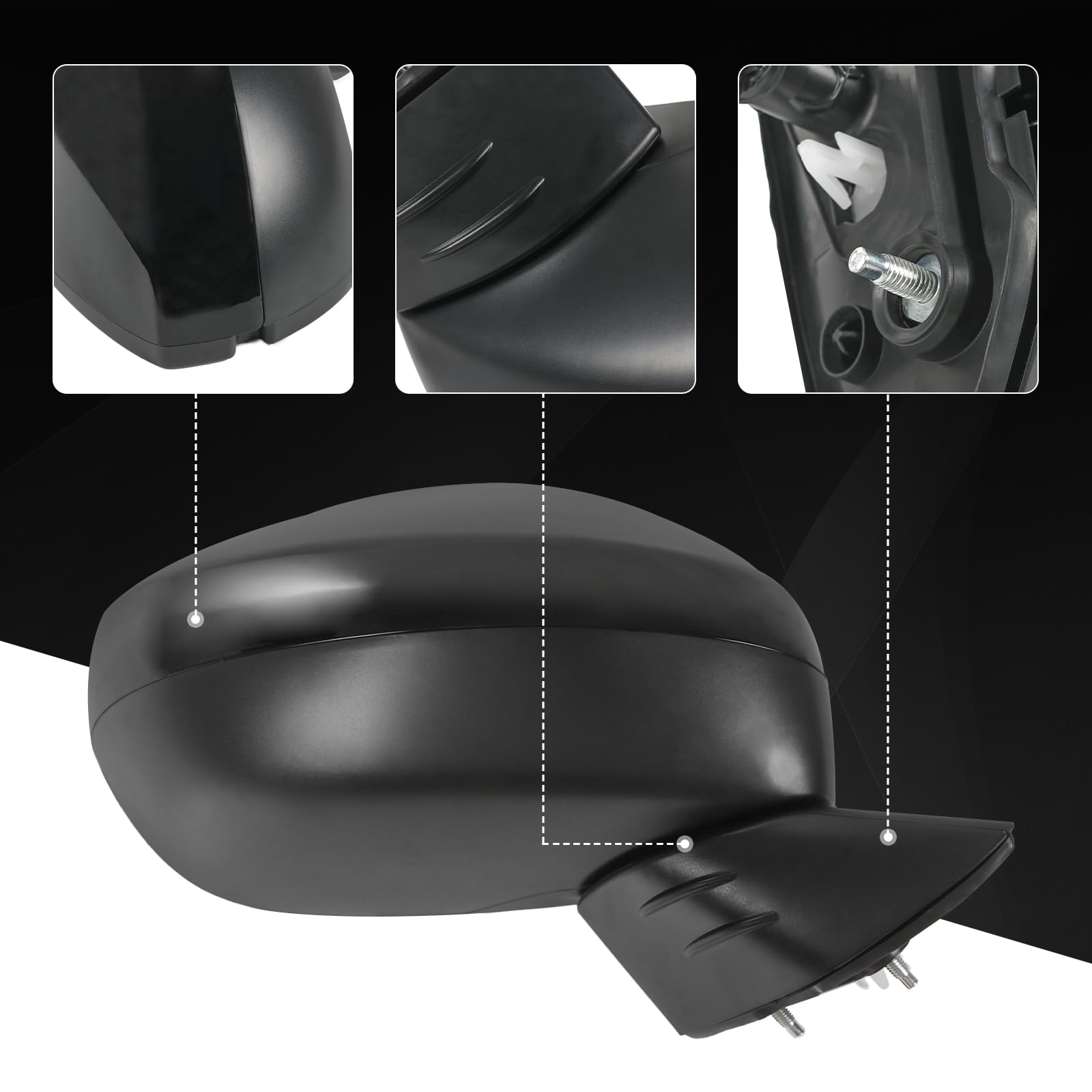RUIANOMG mirror held in hand showing scale and easy handling benefit